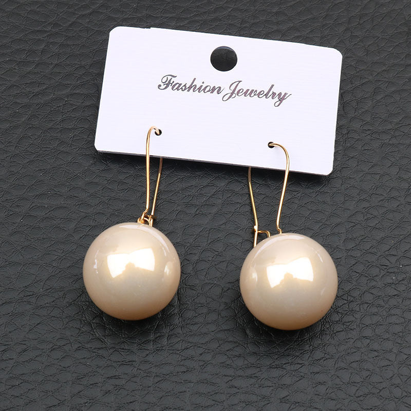 Pearl-fectly Chic — Large Silver Pearl Ear Clips for Women