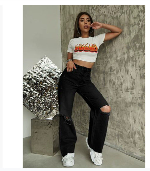 Wash & Wear — Casual Straight-Fit Washed Jeans