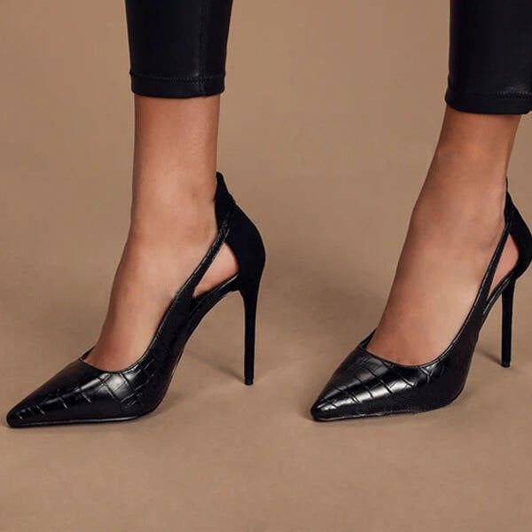 French Fancy — Pointed-Toe Hollow-Out High Heels