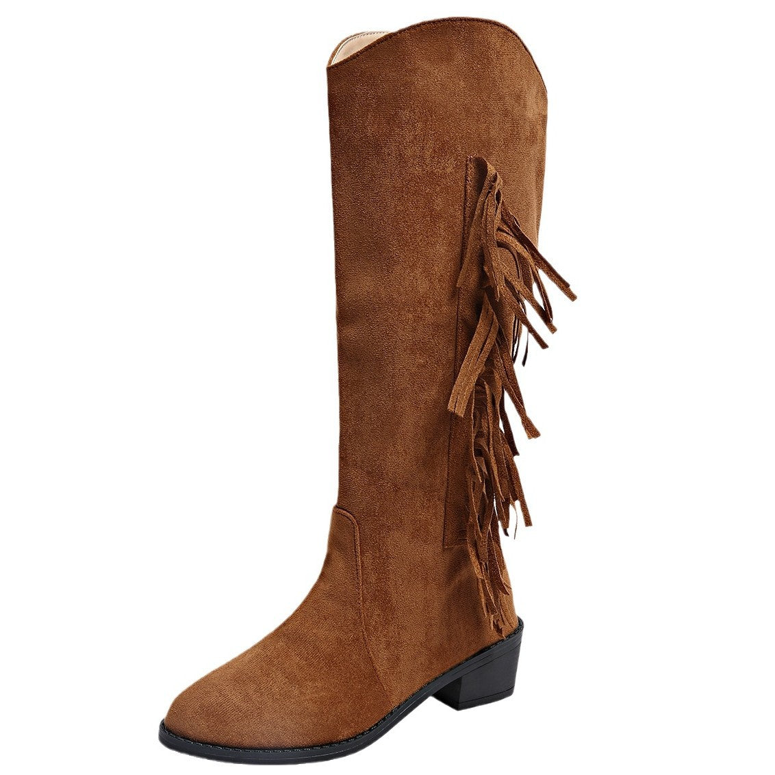 Suede Dreams — Tassel Over-the-Knee Boots