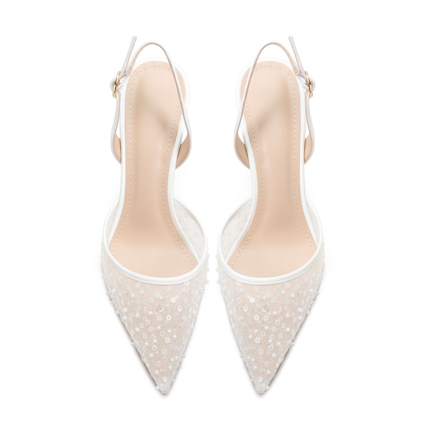 Beaded Beauty — Hollow Bead High-heeled Sandals