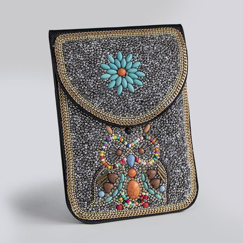 Bead Bliss — Bohemian Bead Satchel Phone Bag
