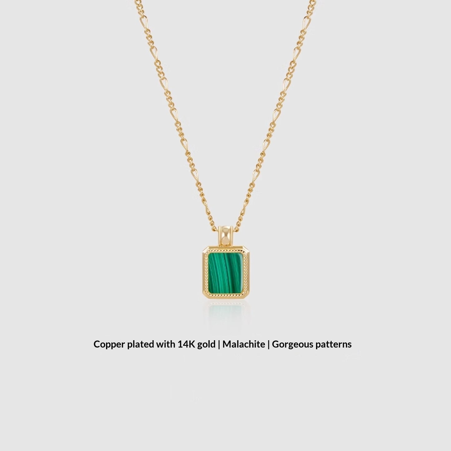 Gemstone Glow — Vintage Agate & Malachite Necklace