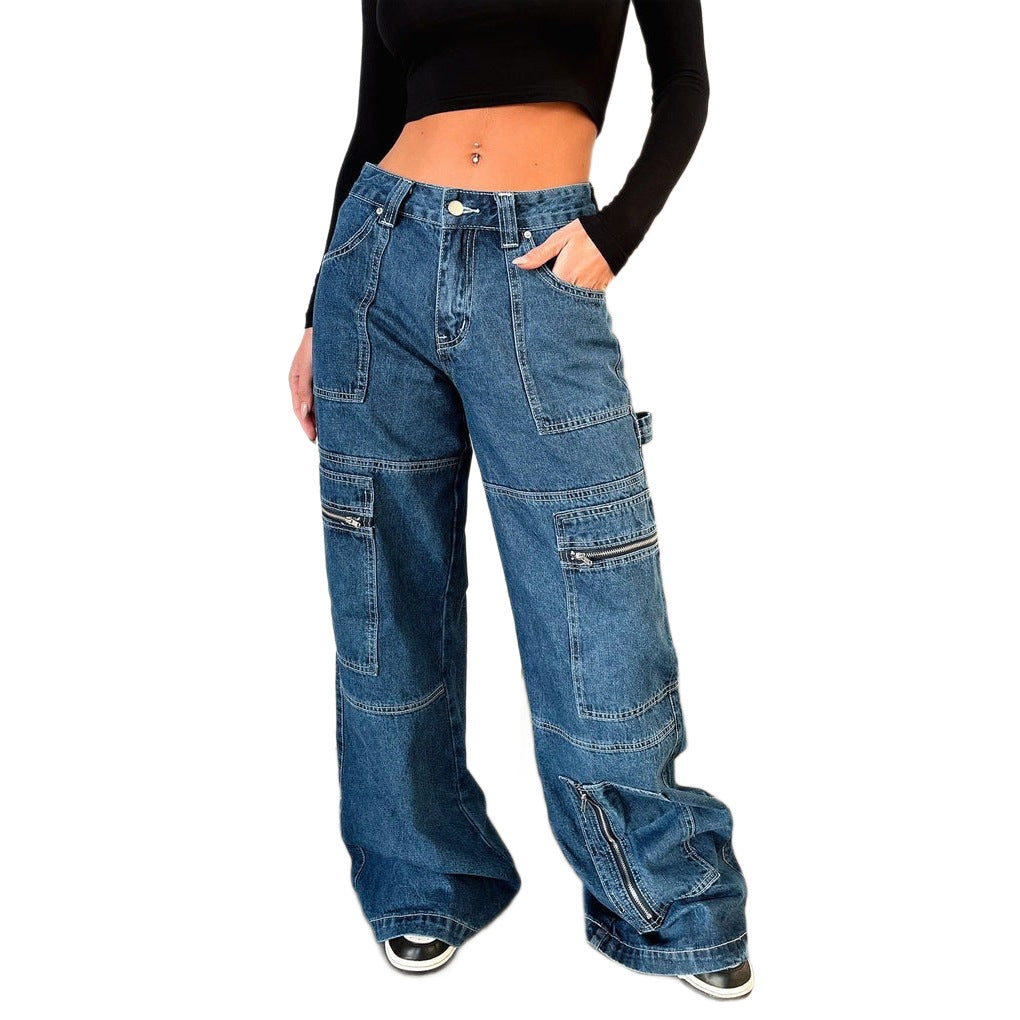 Work It, Girl — American Vintage Wide-Leg Workwear Jeans