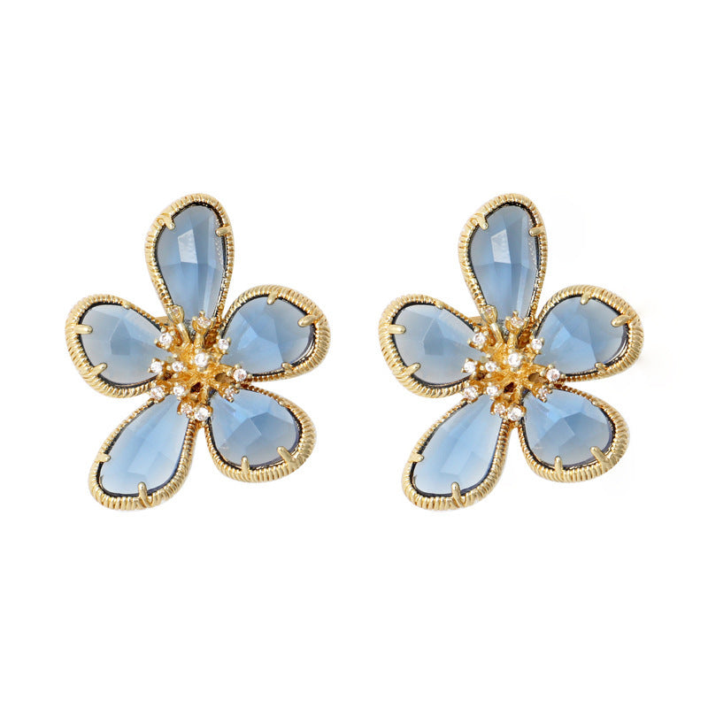 Floral Fancy — Temperament Female Flower Earrings