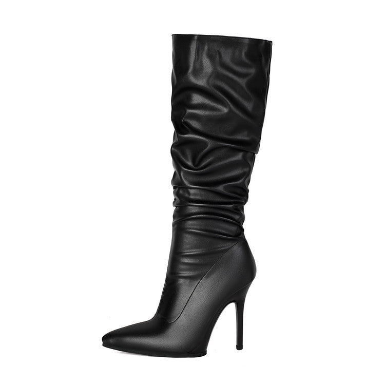 Shine On — Glossy Patent Leather Over-the-Knee Boots