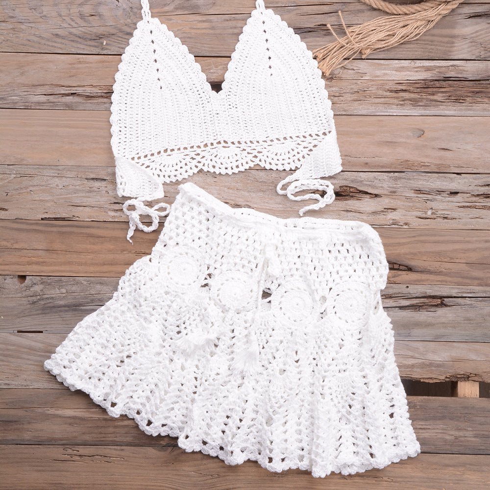 Woven Wonder — Hand-Woven Strappy Bikini Set
