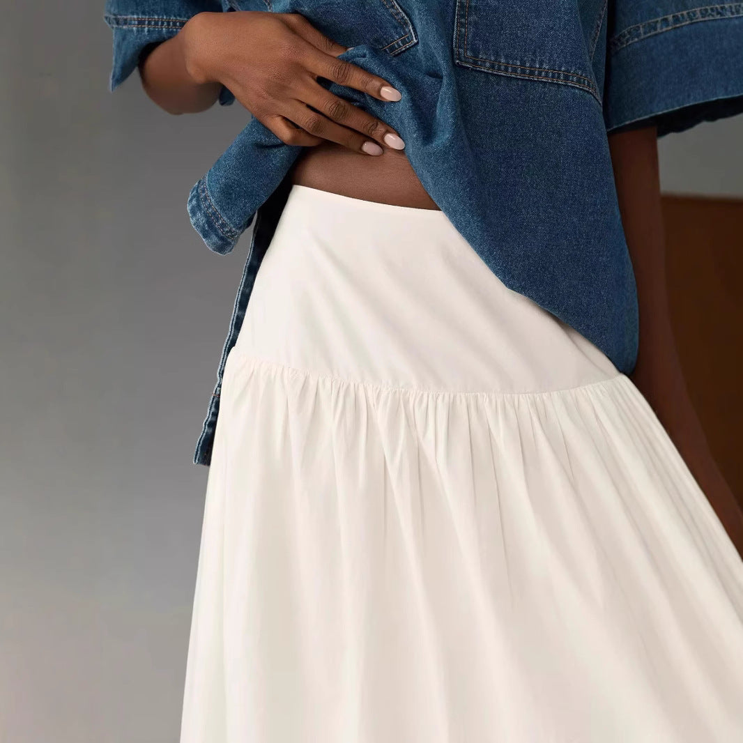 Pocket Full of Posies — Cotton Pocketed High-Waisted Maxi Skirt