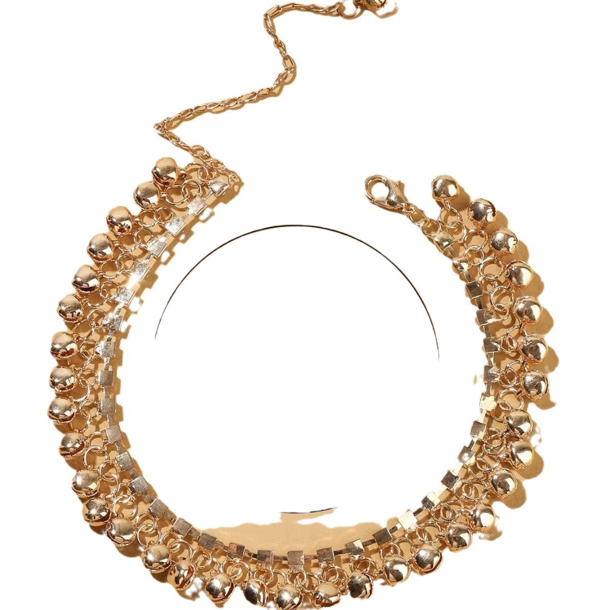 Ankle Adorned — Diamond-Encrusted Beach Chain Anklet