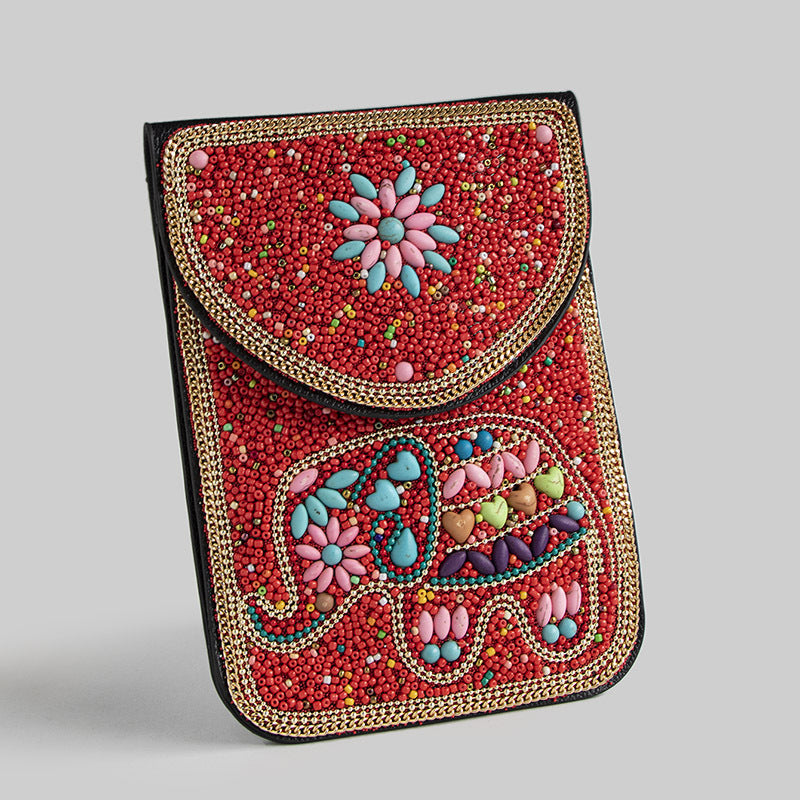 Bead Bliss — Bohemian Bead Satchel Phone Bag