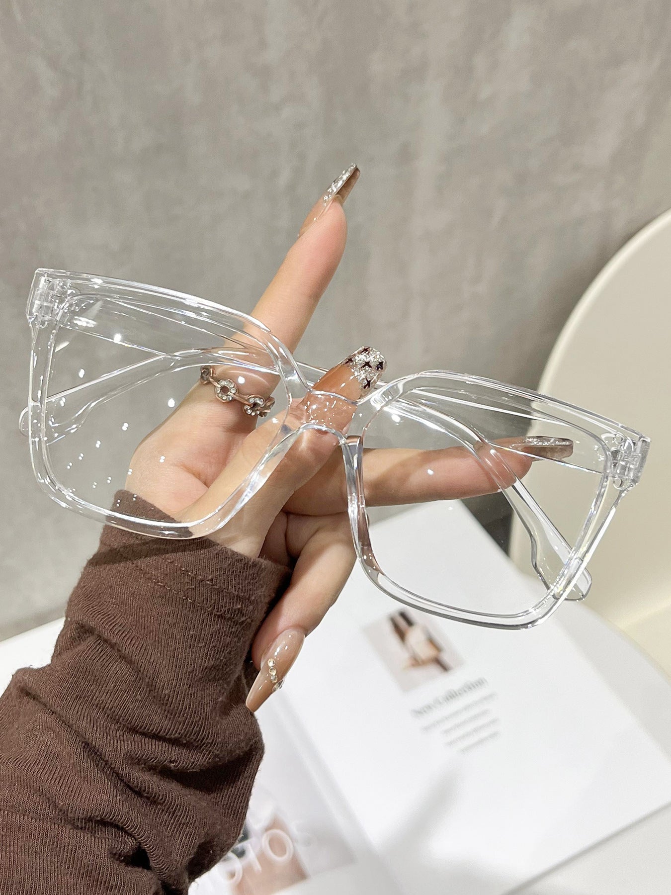 Square Up Your Style — Korean Trendy Square-Frame Glasses