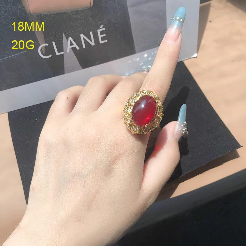 Lapis Luxe — Retro Lapis Lazuli Turquoise Ring