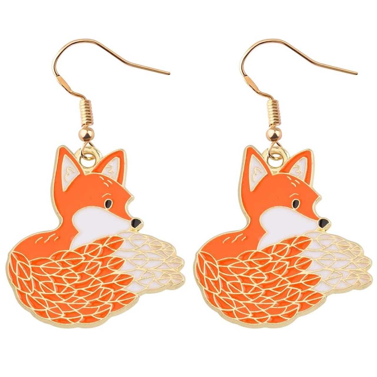 Foxy & Fabulous — Personalized Forest-Style Cartoon Fox Earrings
