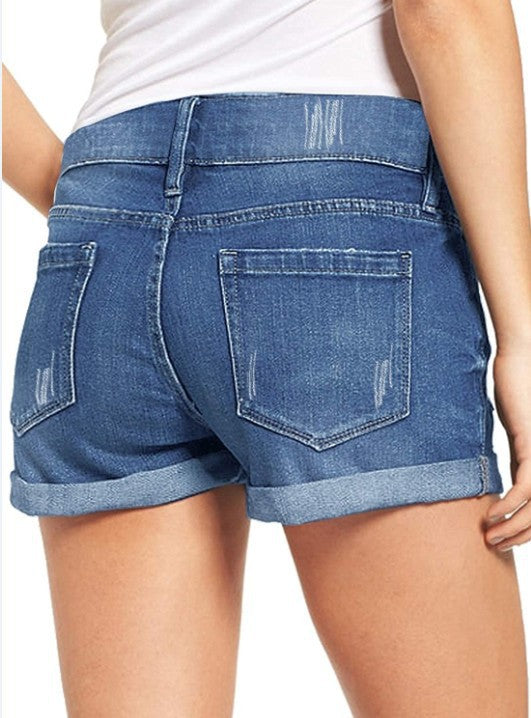 Distress Express — Ripped & Frayed Denim Shorts