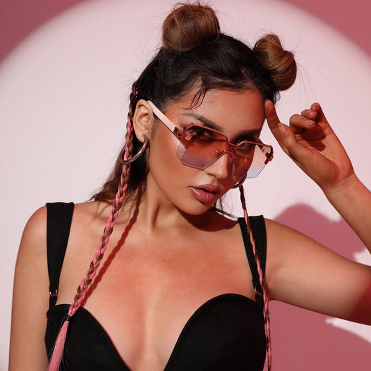 Half-Frame Hype — Minimalist Luxury Sunglasses for Fashion