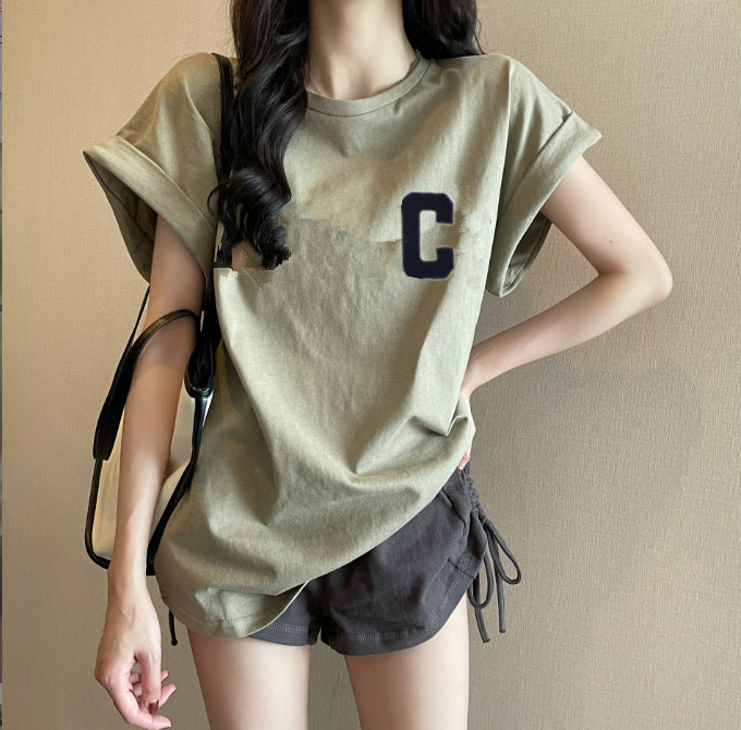 Korean Craze — Loose Drop Shoulder Sleeve Top