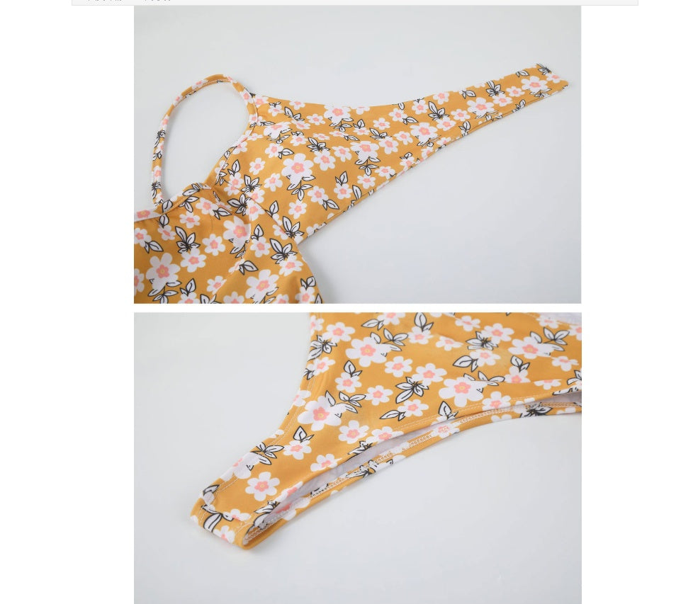 Knot Your Average — One-Piece Knot Print Swimsuit ZC2520