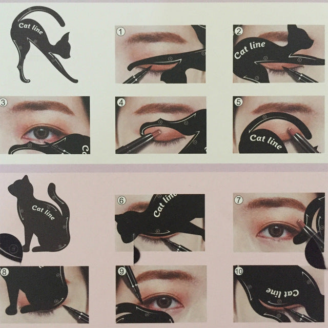 Feline Flick — Cat Eye Eyeliner Stencil Tool