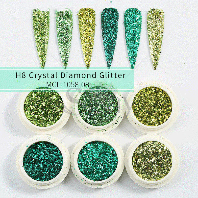 Mermaid's Glow — Aurora Glitter Nail Powder Set