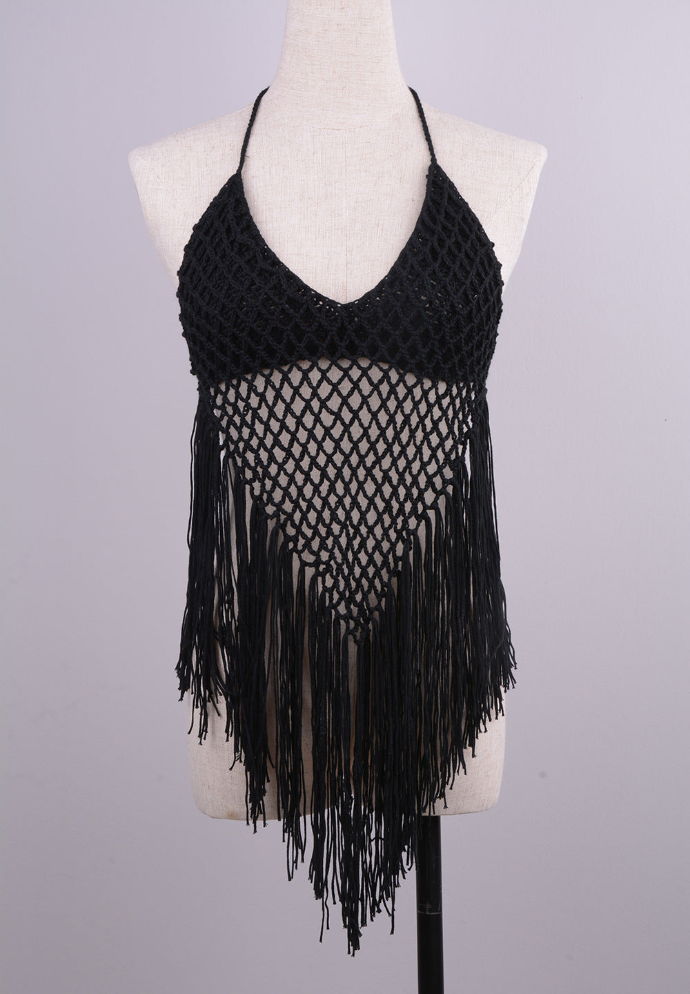 Knot Your Average — Handwoven Tassel Split Bikini Set