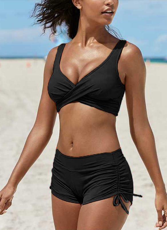 Strap Tease — Bandeau High-Cut Cheeky Bikini Set