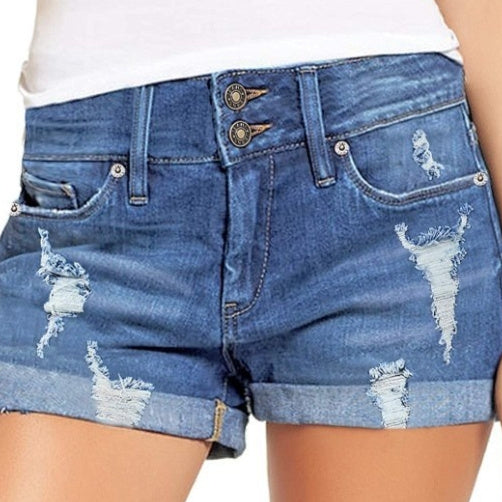 Distress Express — Ripped & Frayed Denim Shorts