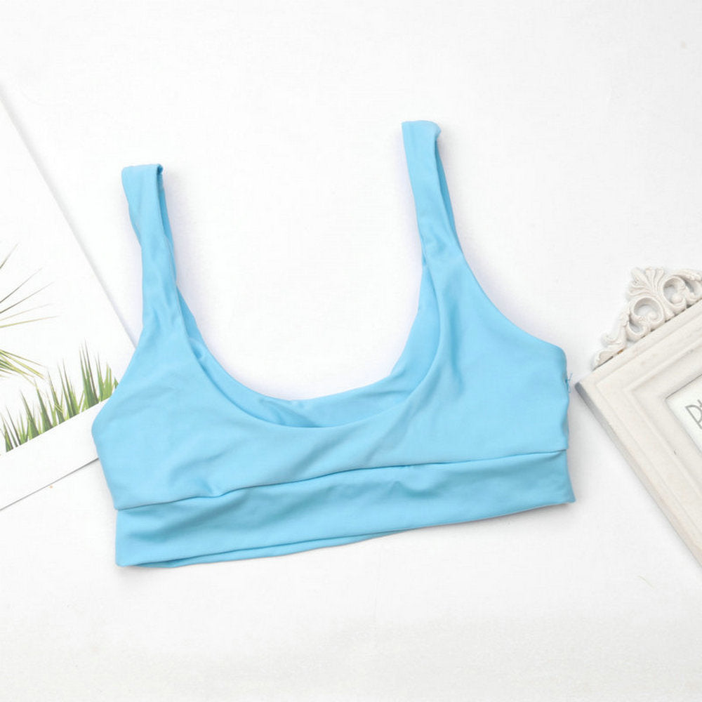 Rainbow Hues — Multicolor Split Ladies Swimsuit
