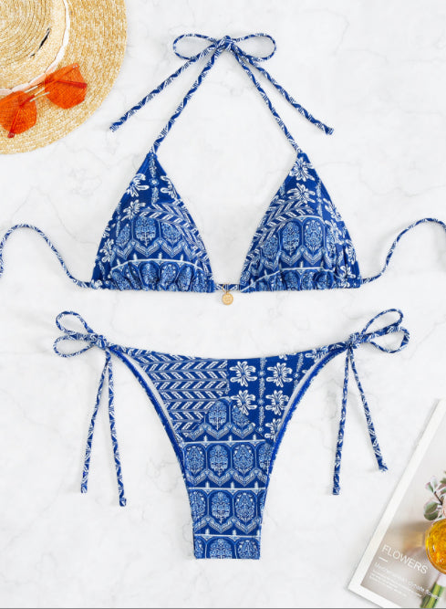 Stitch & Sizzle — Printed Bandage Bikini