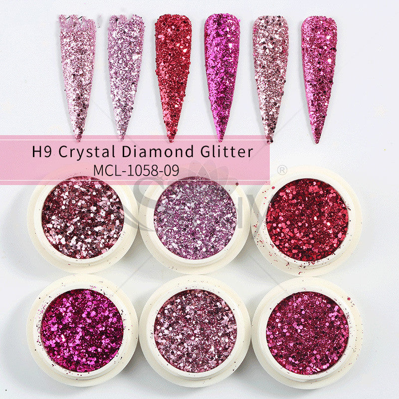 Mermaid's Glow — Aurora Glitter Nail Powder Set