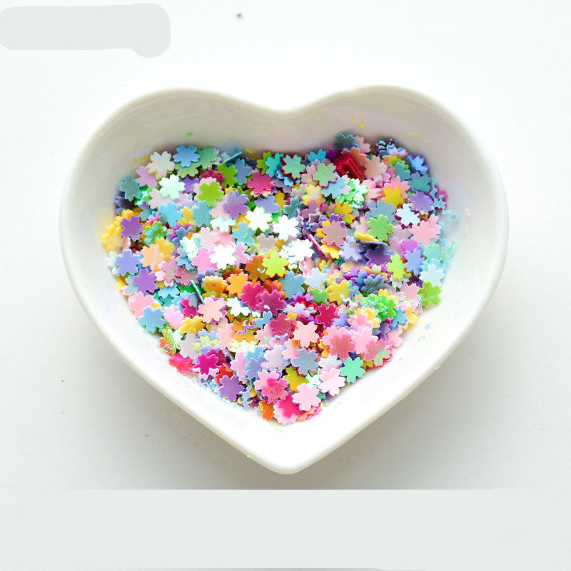Cherry Sweet Mani — Cherry Blossom Sequin, Handmade Nail Art