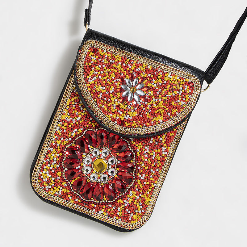 Bead Bliss — Bohemian Bead Satchel Phone Bag