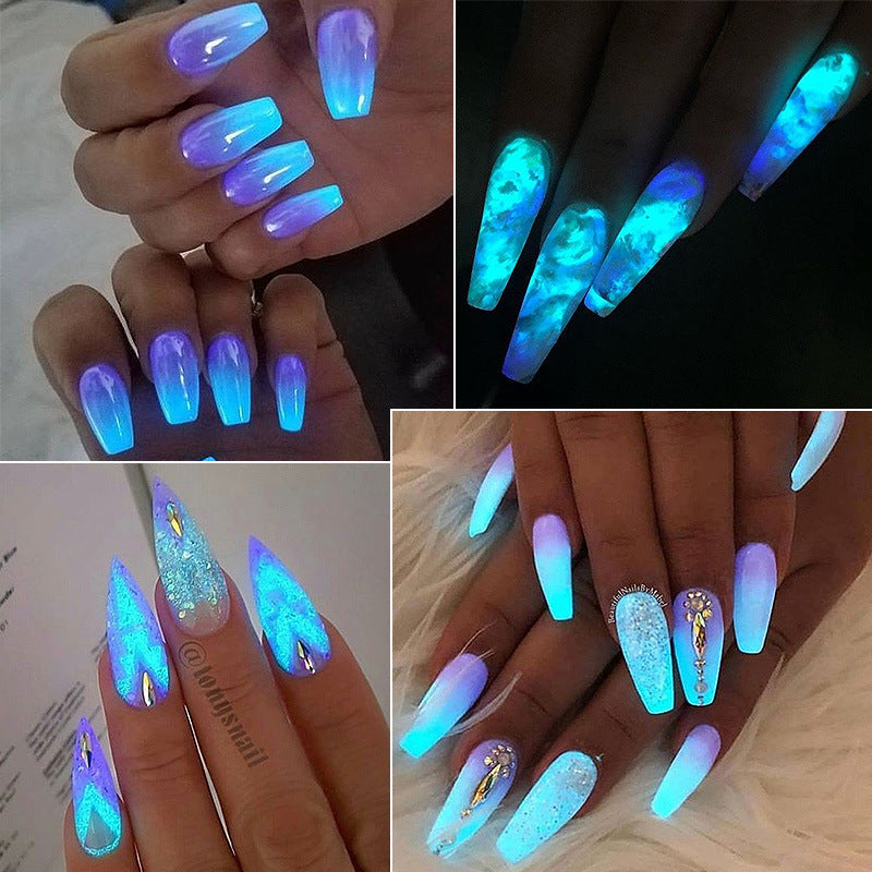 Mermaid's Glow — Aurora Glitter Nail Powder Set