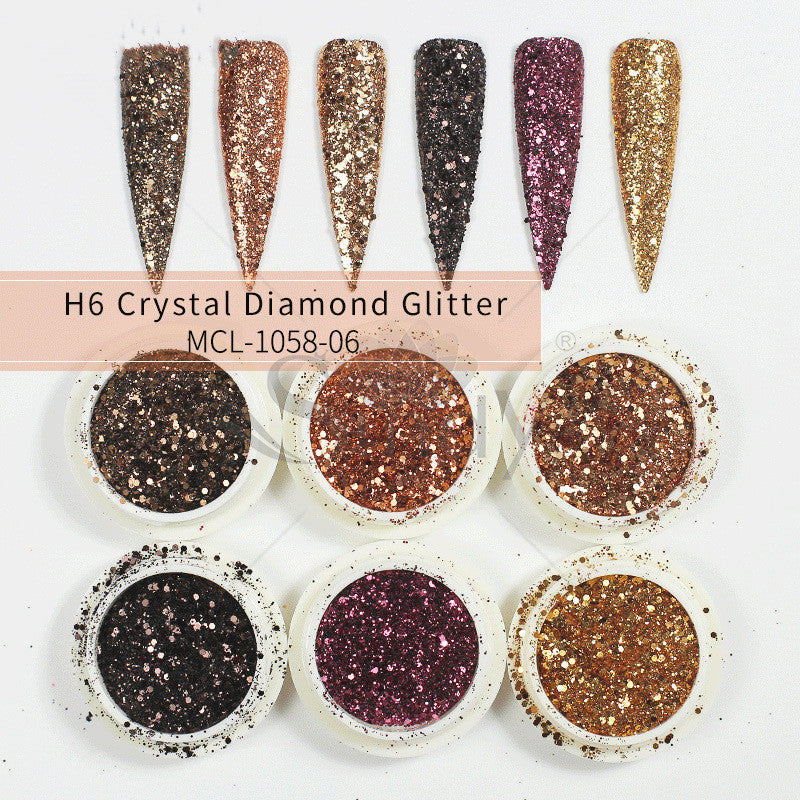 Mermaid's Glow — Aurora Glitter Nail Powder Set