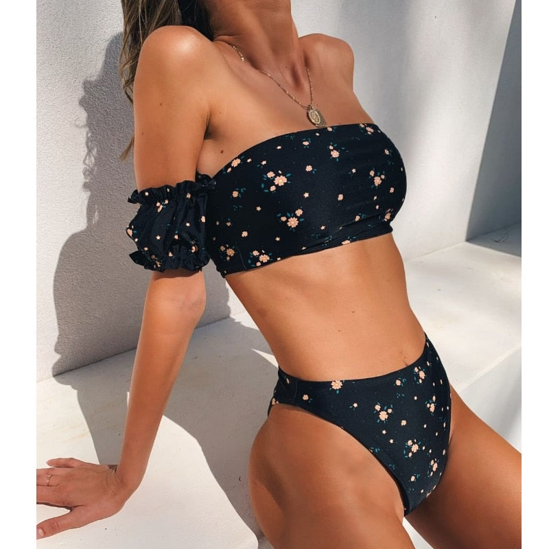 Blooming Beauty — Floral Pattern 2-Piece Bikini