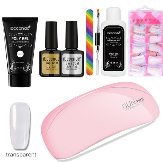 Crystal Clear — 100pc Painless Nail Extension Gel Tips