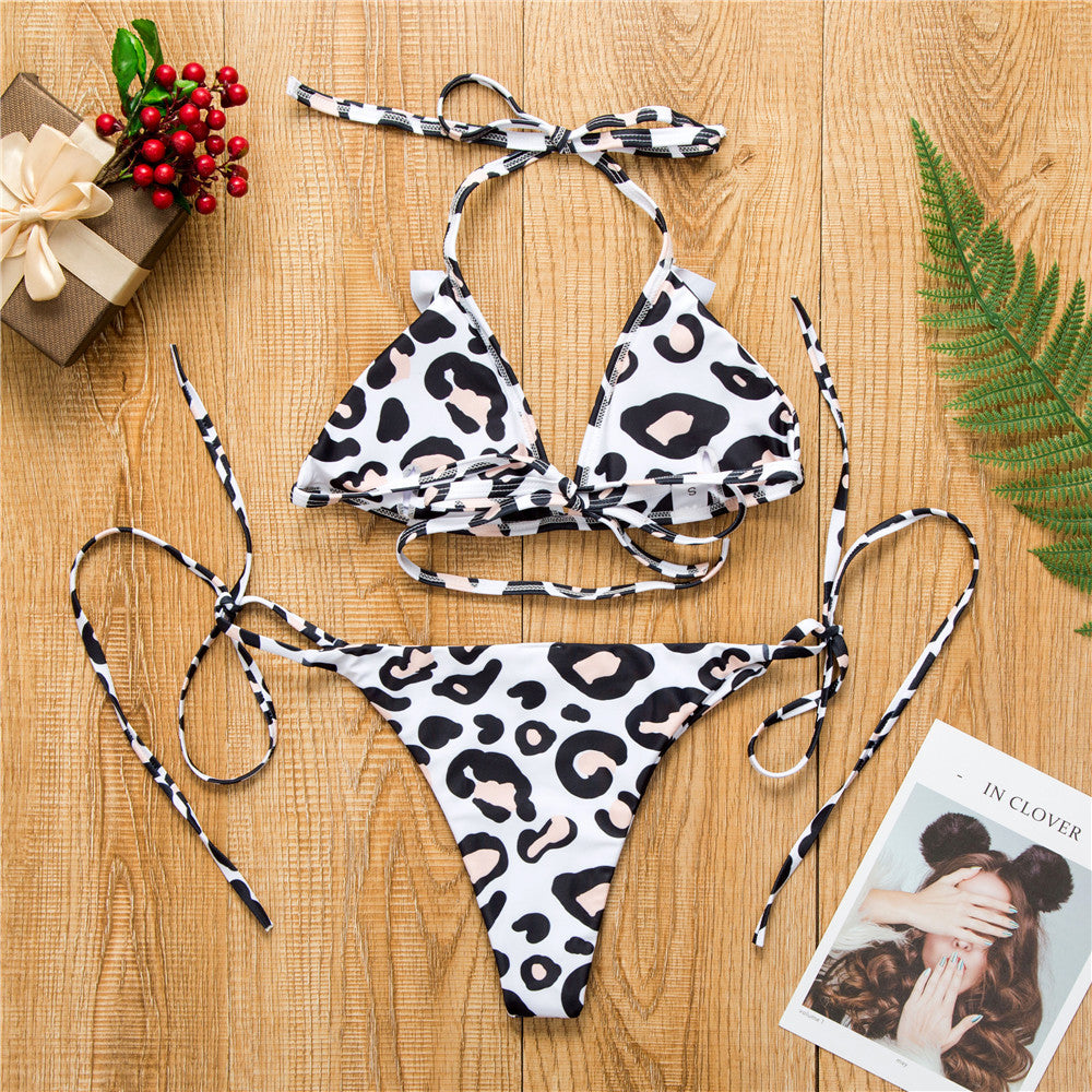 Leopard Luxe — Ruffle Leopard Print Bikini Set