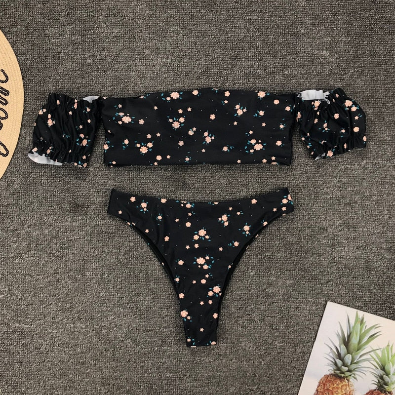 Blooming Beauty — Floral Pattern 2-Piece Bikini