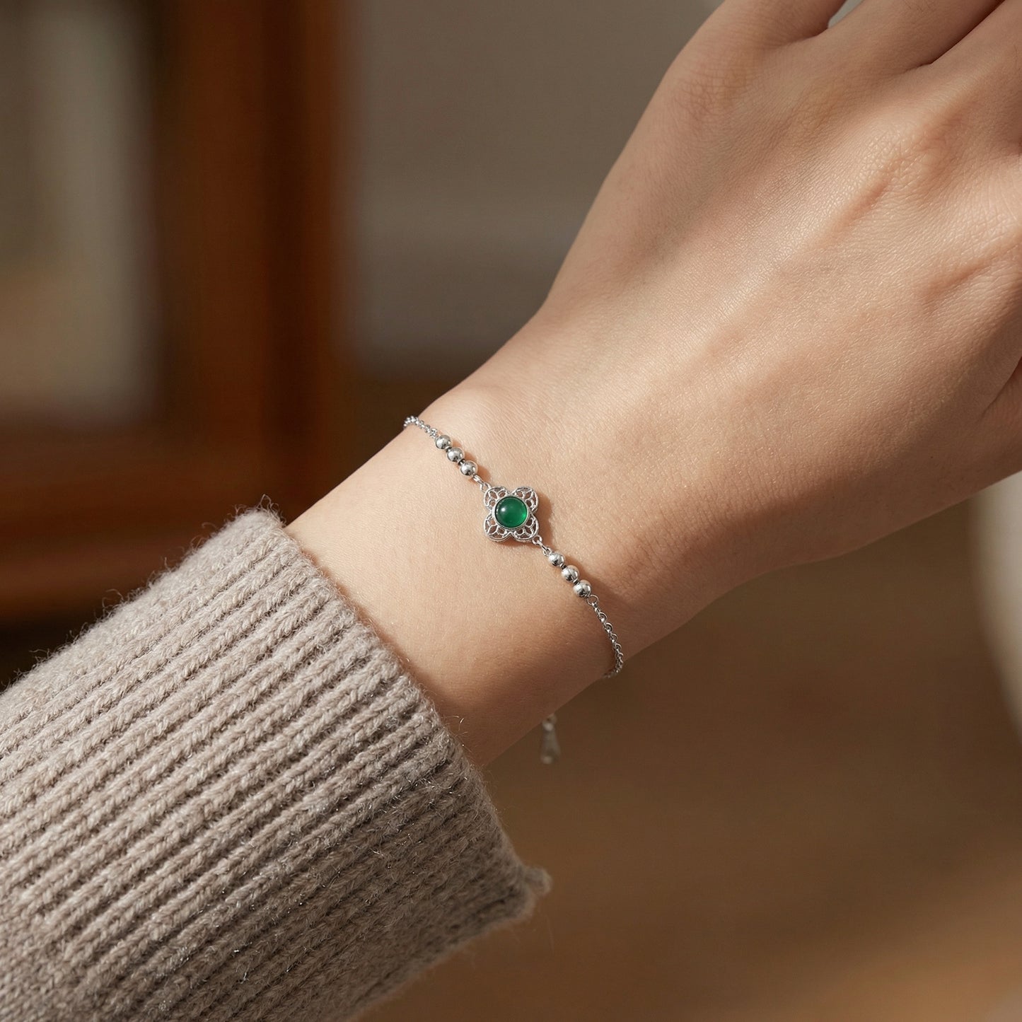 Clover Craze — S925 Filigree Clover Bracelet