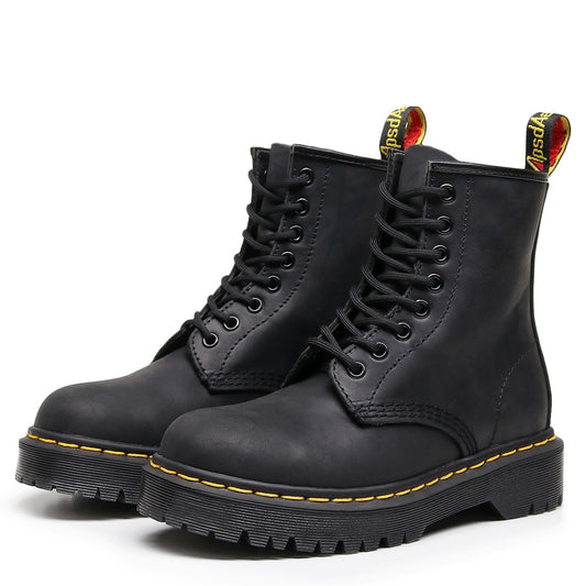 Boot-tiful Ride — British-Style Full-Grain Leather Biker Boots