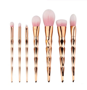 Diamond Dazzle — 7-Piece Diamond Handle Makeup Brush Set, Foundation & More