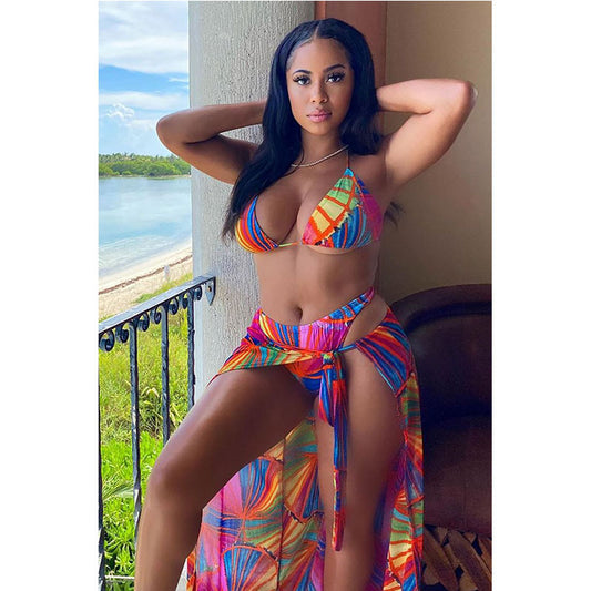 Sandy Siren Set — 3-Piece Bikini with Built-In Bra