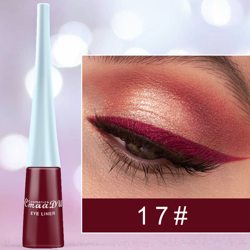 Line & Define — 17-Color Matte & Glitter Liquid Eyeliner