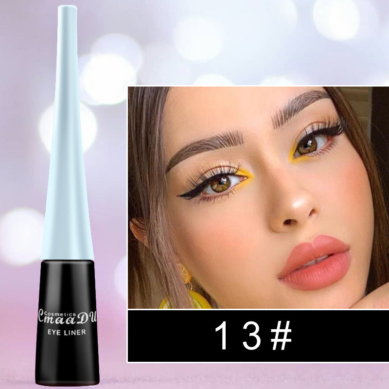 Line & Define — 17-Color Matte & Glitter Liquid Eyeliner