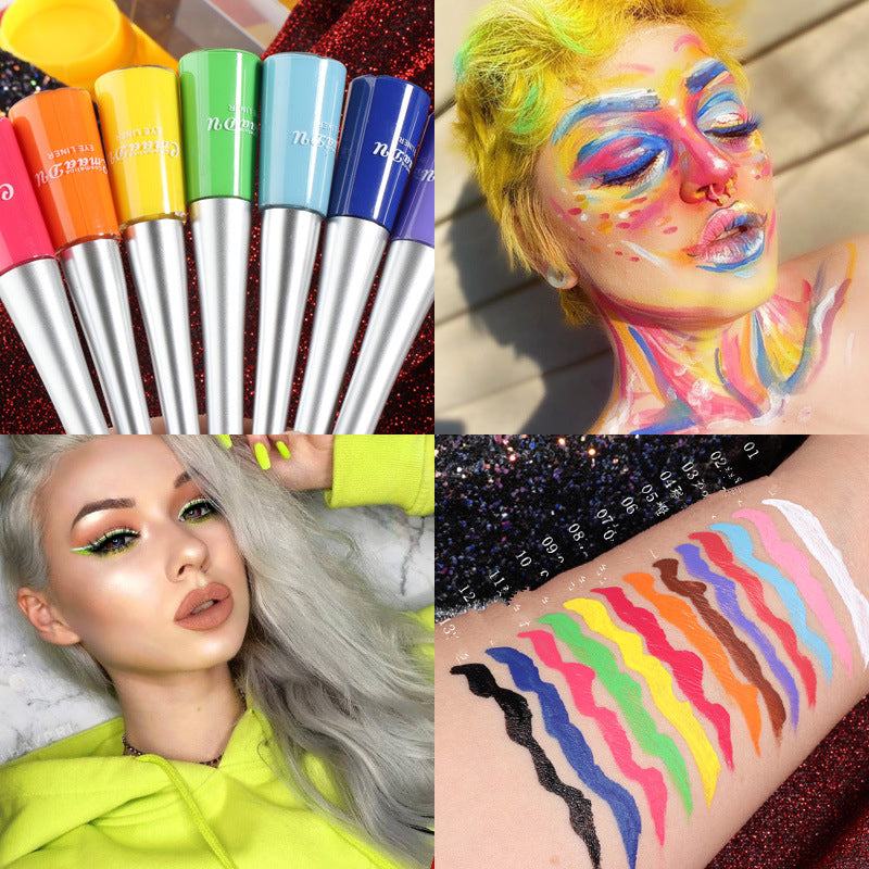 Line & Define — 17-Color Matte & Glitter Liquid Eyeliner