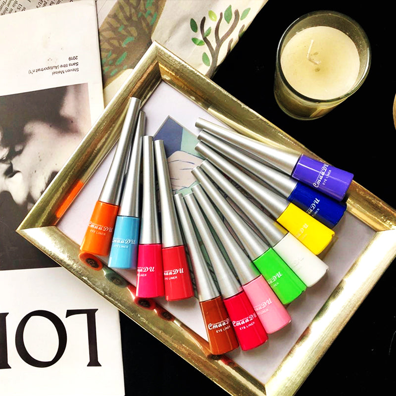 Line & Define — 17-Color Matte & Glitter Liquid Eyeliner