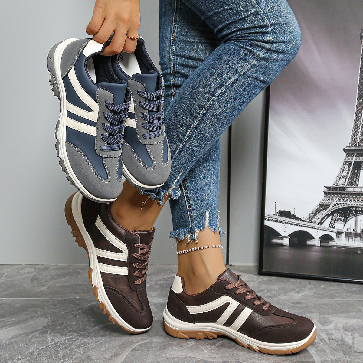 Doc-alicious — Retro Color Block Casual Shoes, Dr. Martens Style