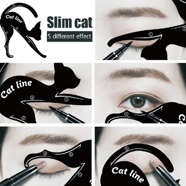 Feline Flick — Cat Eye Eyeliner Stencil Tool