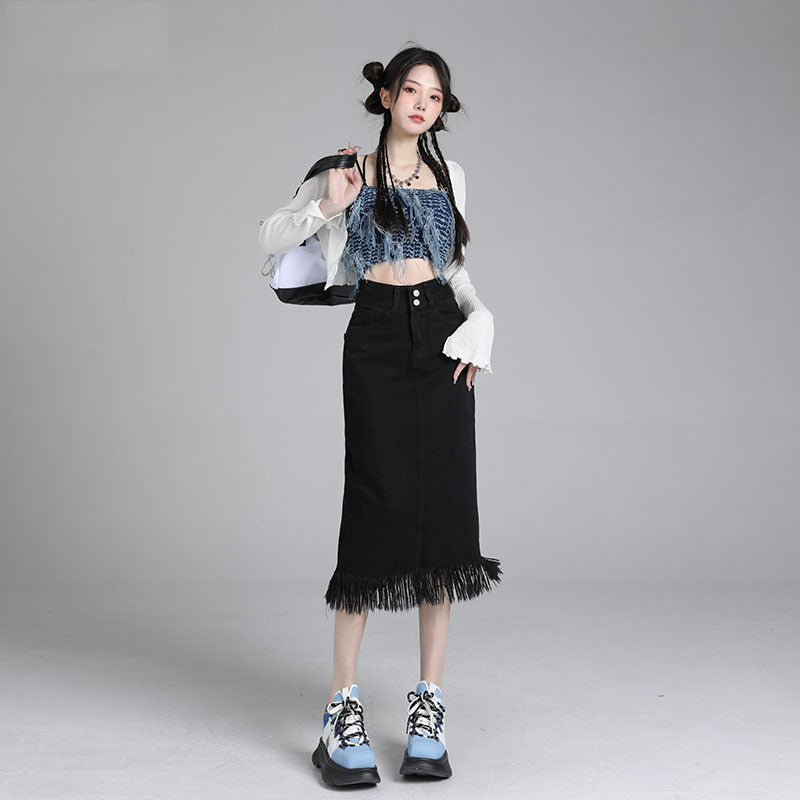 Skirt the Rules — New Tummy-Control Loose-Fit Denim Skirt