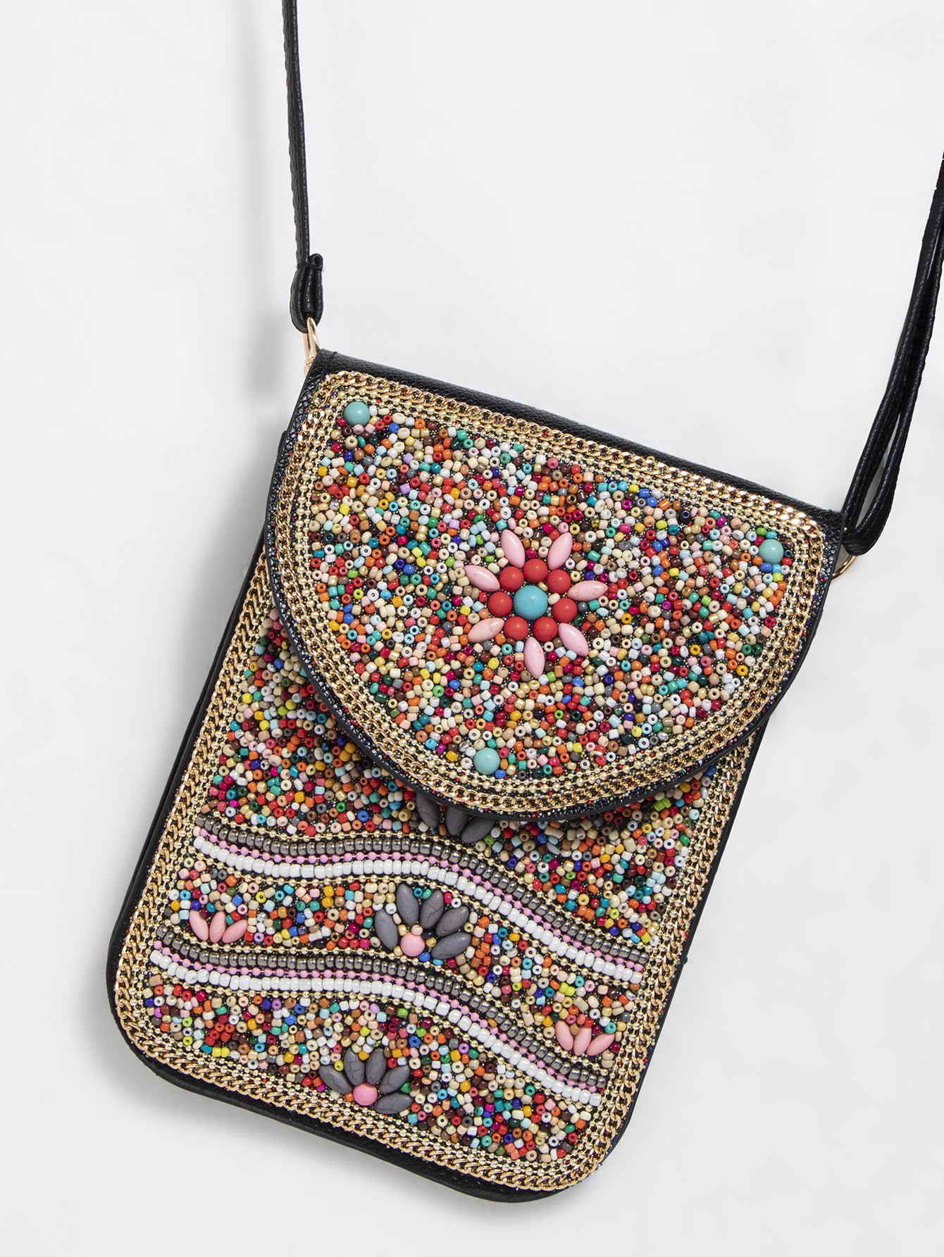 Bead Bliss — Bohemian Bead Satchel Phone Bag