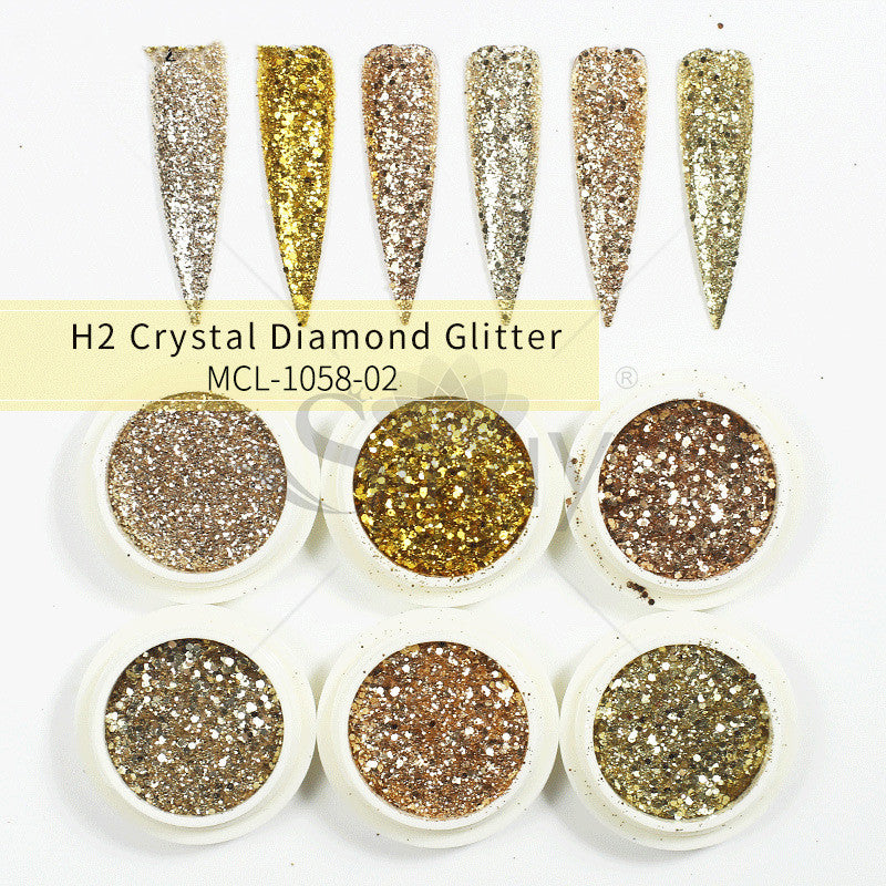Mermaid's Glow — Aurora Glitter Nail Powder Set
